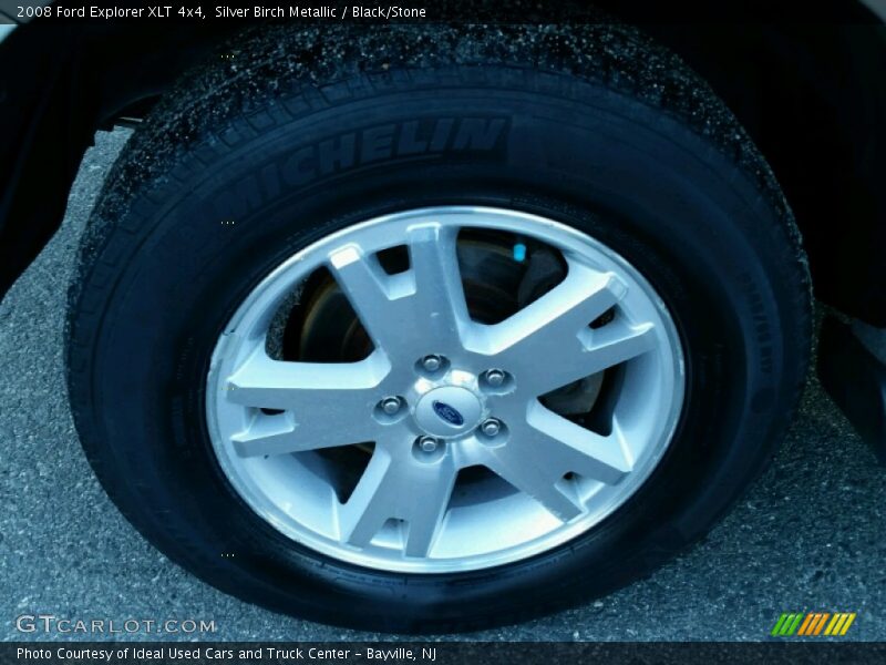 Silver Birch Metallic / Black/Stone 2008 Ford Explorer XLT 4x4
