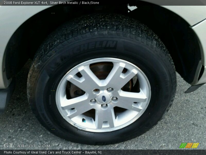 Silver Birch Metallic / Black/Stone 2008 Ford Explorer XLT 4x4
