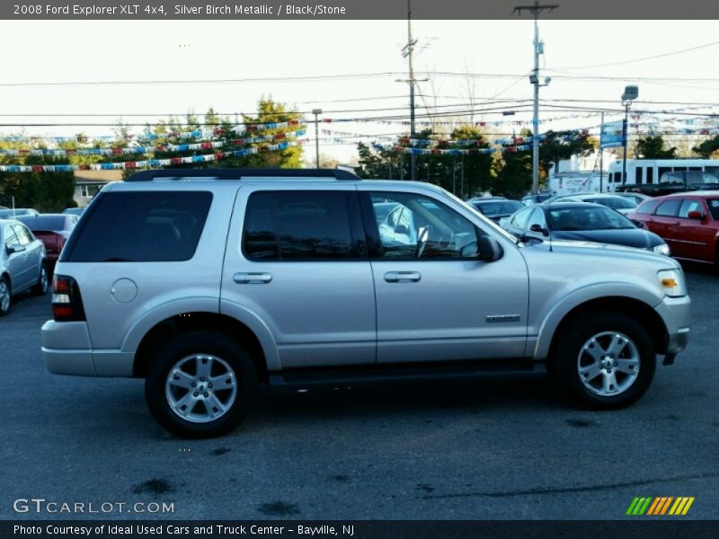 Silver Birch Metallic / Black/Stone 2008 Ford Explorer XLT 4x4