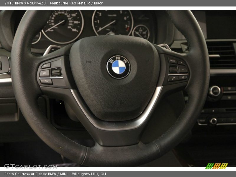 Melbourne Red Metallic / Black 2015 BMW X4 xDrive28i