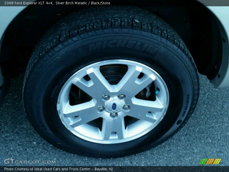 Silver Birch Metallic / Black/Stone 2008 Ford Explorer XLT 4x4