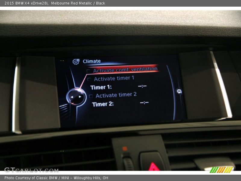 Melbourne Red Metallic / Black 2015 BMW X4 xDrive28i