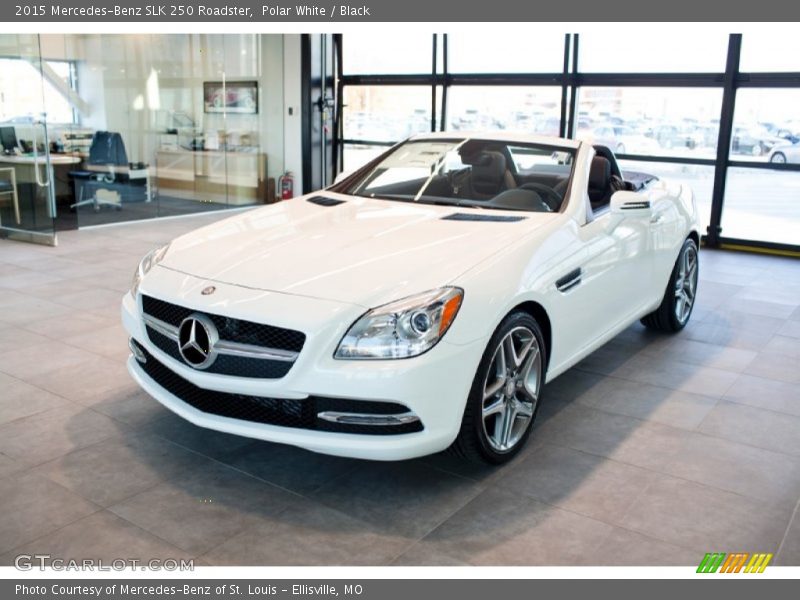 Polar White / Black 2015 Mercedes-Benz SLK 250 Roadster