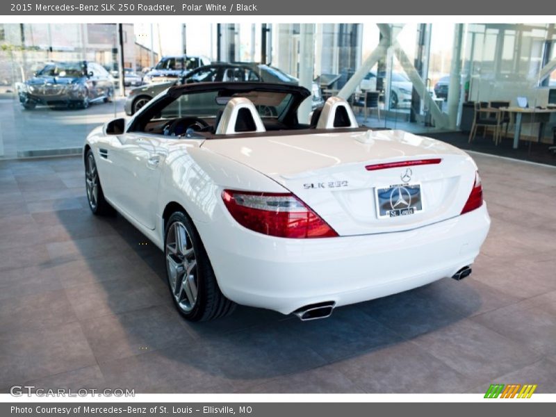 Polar White / Black 2015 Mercedes-Benz SLK 250 Roadster