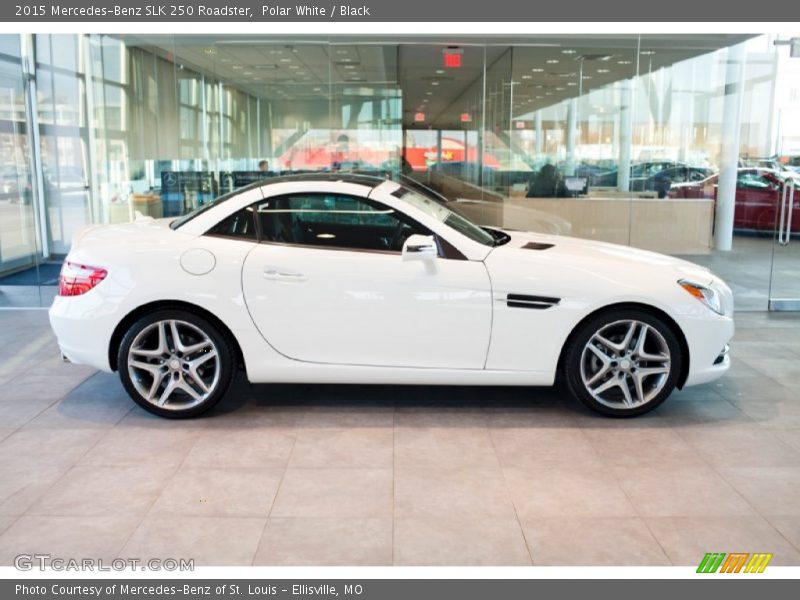 Polar White / Black 2015 Mercedes-Benz SLK 250 Roadster