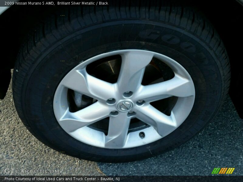 Brilliant Silver Metallic / Black 2009 Nissan Murano S AWD