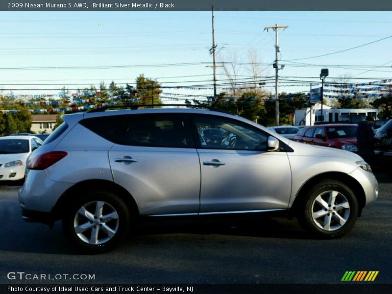Brilliant Silver Metallic / Black 2009 Nissan Murano S AWD
