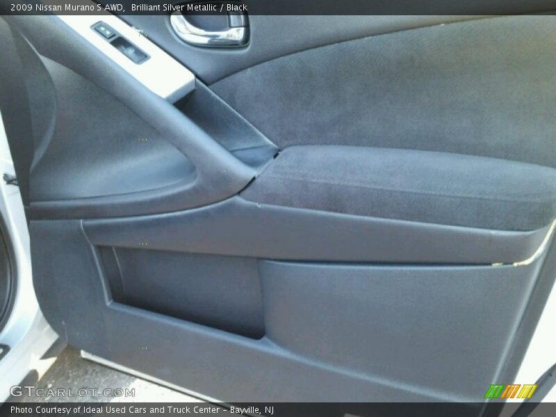 Brilliant Silver Metallic / Black 2009 Nissan Murano S AWD