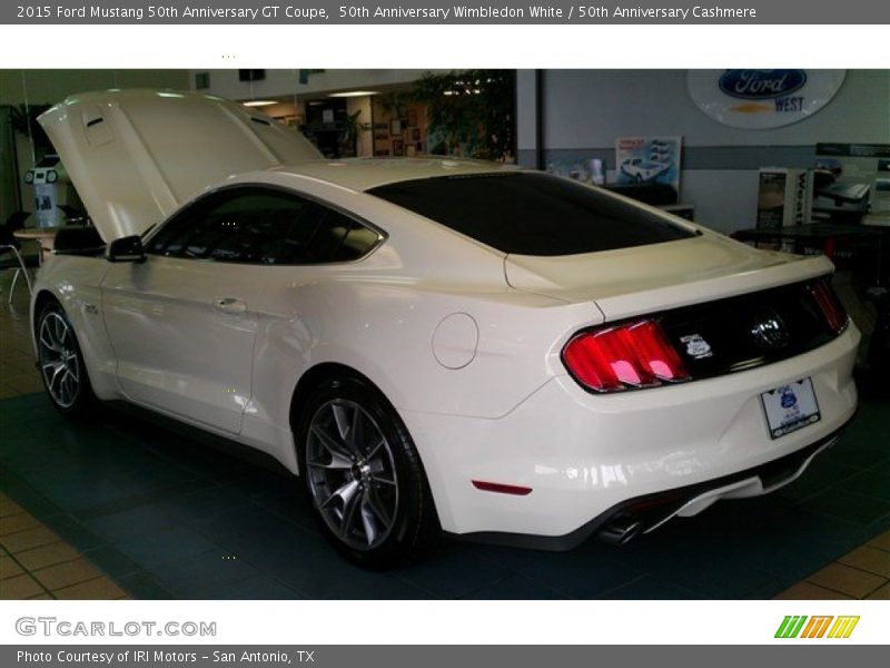 50th Anniversary Wimbledon White / 50th Anniversary Cashmere 2015 Ford Mustang 50th Anniversary GT Coupe