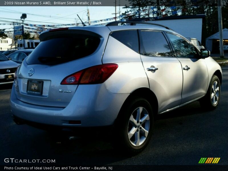 Brilliant Silver Metallic / Black 2009 Nissan Murano S AWD
