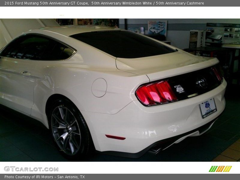 50th Anniversary Wimbledon White / 50th Anniversary Cashmere 2015 Ford Mustang 50th Anniversary GT Coupe