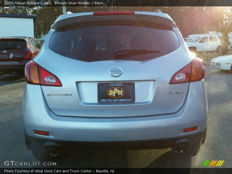 Brilliant Silver Metallic / Black 2009 Nissan Murano S AWD