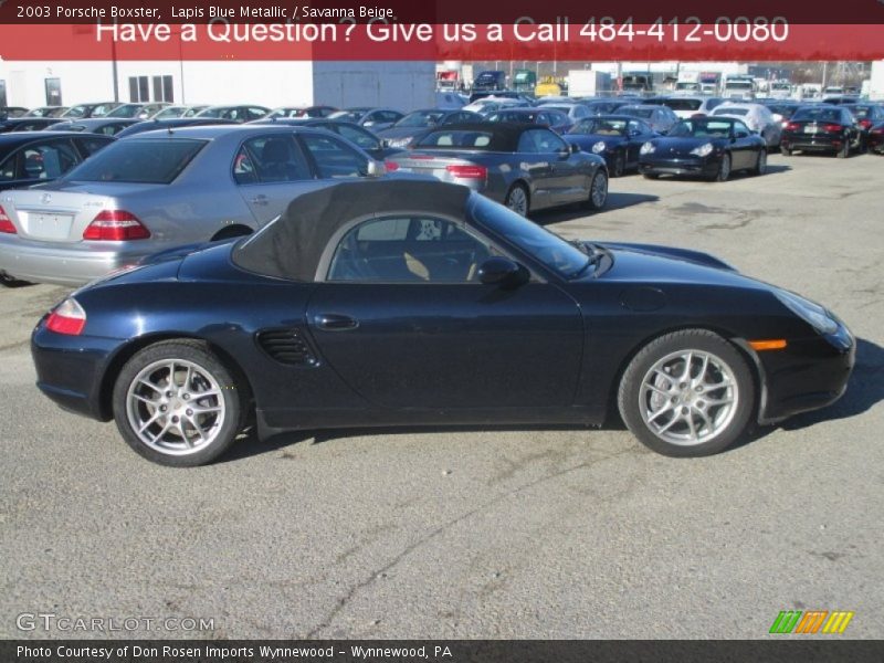 Lapis Blue Metallic / Savanna Beige 2003 Porsche Boxster