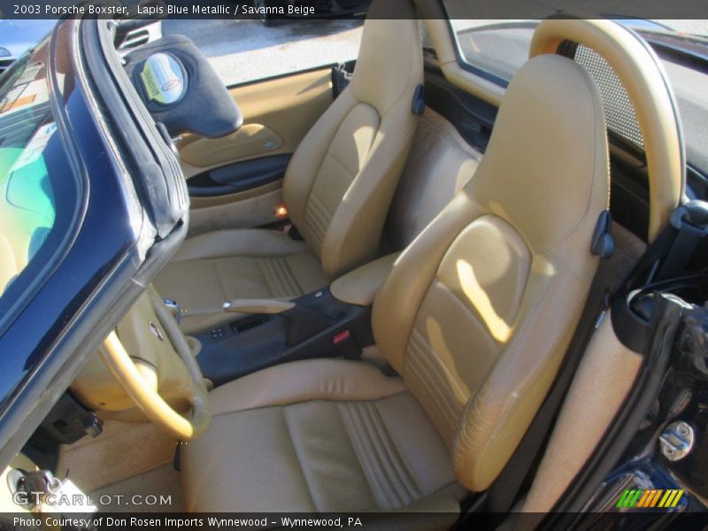 Lapis Blue Metallic / Savanna Beige 2003 Porsche Boxster