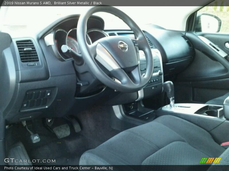 Brilliant Silver Metallic / Black 2009 Nissan Murano S AWD