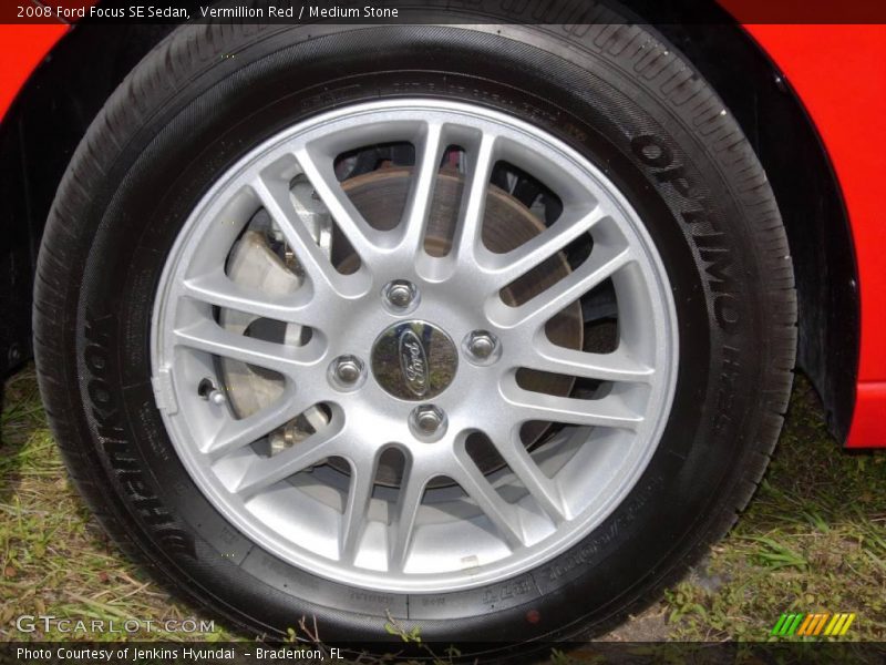 Vermillion Red / Medium Stone 2008 Ford Focus SE Sedan