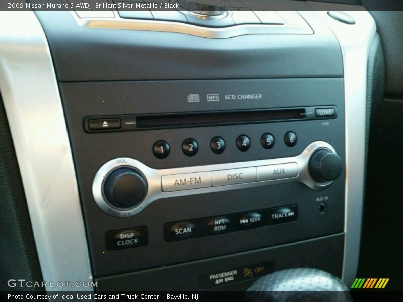 Brilliant Silver Metallic / Black 2009 Nissan Murano S AWD