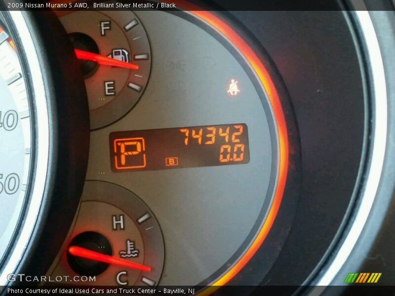 Brilliant Silver Metallic / Black 2009 Nissan Murano S AWD