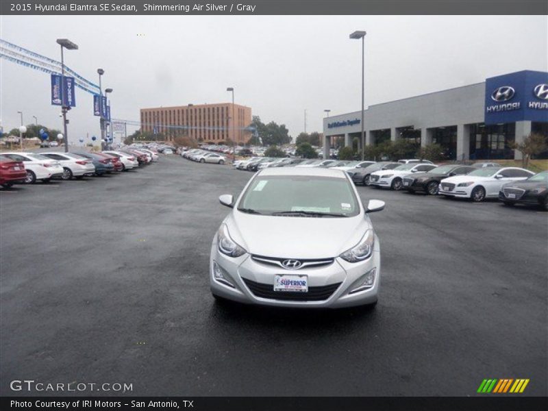 Shimmering Air Silver / Gray 2015 Hyundai Elantra SE Sedan