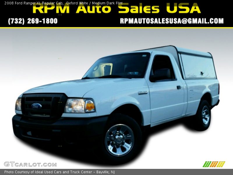 Oxford White / Medium Dark Flint 2008 Ford Ranger XL Regular Cab