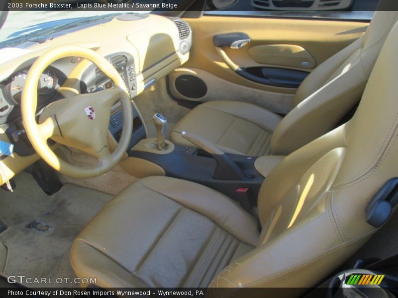 Lapis Blue Metallic / Savanna Beige 2003 Porsche Boxster