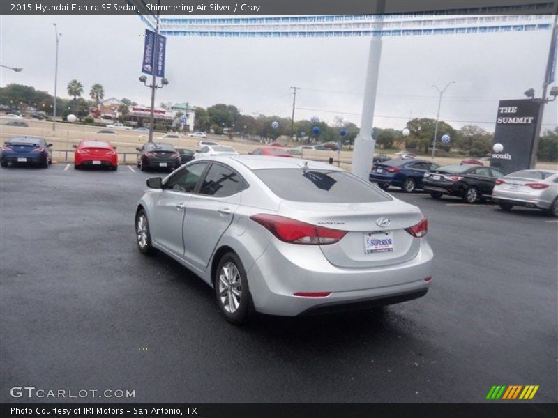 Shimmering Air Silver / Gray 2015 Hyundai Elantra SE Sedan
