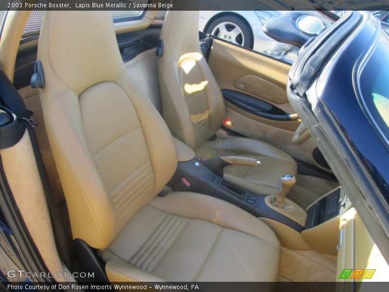 Lapis Blue Metallic / Savanna Beige 2003 Porsche Boxster