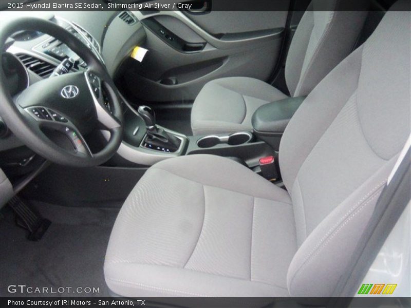 Shimmering Air Silver / Gray 2015 Hyundai Elantra SE Sedan