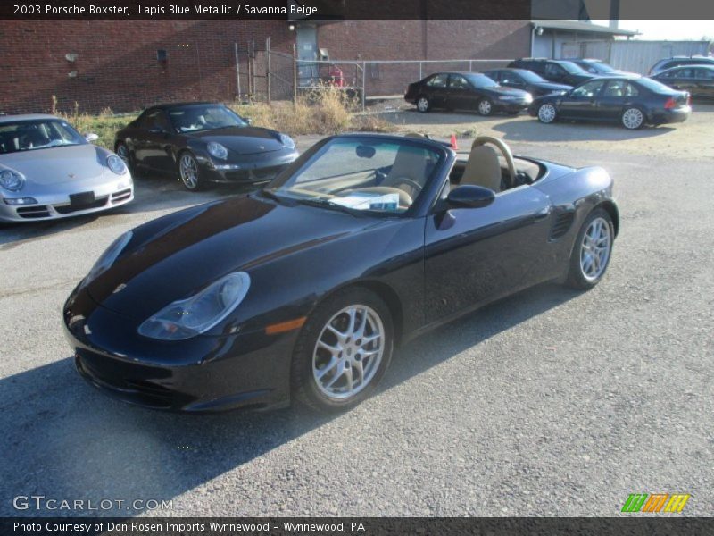 Lapis Blue Metallic / Savanna Beige 2003 Porsche Boxster