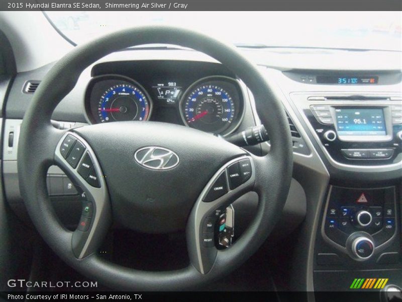 Shimmering Air Silver / Gray 2015 Hyundai Elantra SE Sedan