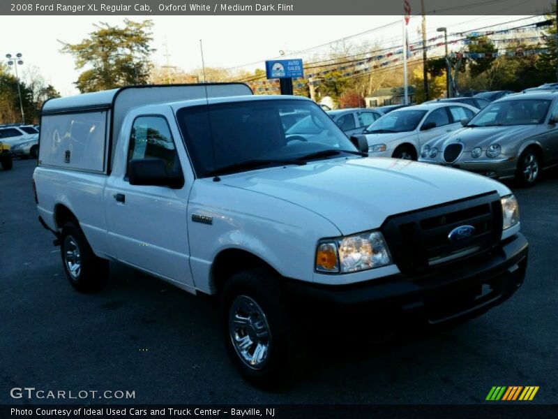 Oxford White / Medium Dark Flint 2008 Ford Ranger XL Regular Cab