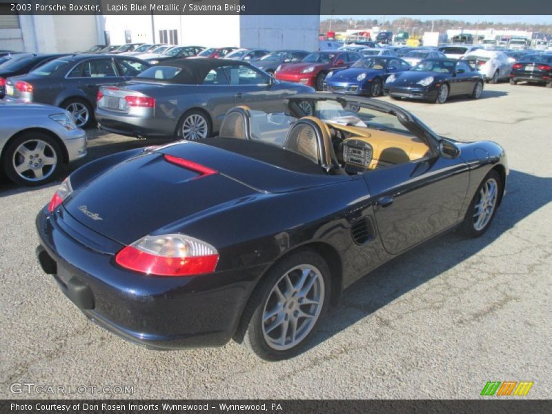 Lapis Blue Metallic / Savanna Beige 2003 Porsche Boxster