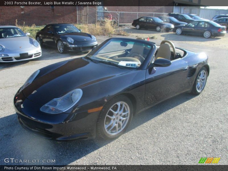 Lapis Blue Metallic / Savanna Beige 2003 Porsche Boxster