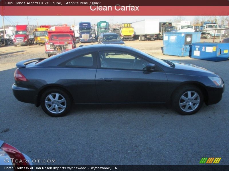 Graphite Pearl / Black 2005 Honda Accord EX V6 Coupe