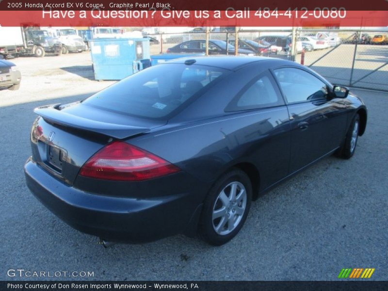 Graphite Pearl / Black 2005 Honda Accord EX V6 Coupe