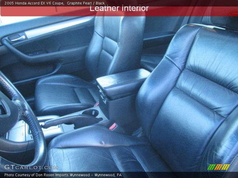 Graphite Pearl / Black 2005 Honda Accord EX V6 Coupe