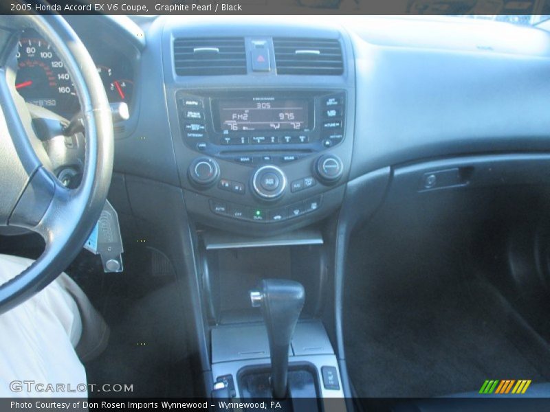 Graphite Pearl / Black 2005 Honda Accord EX V6 Coupe