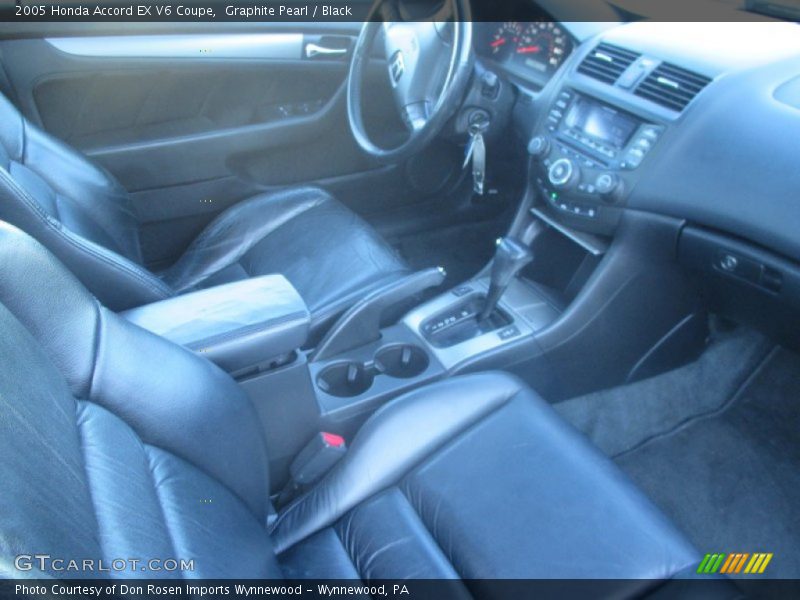 Graphite Pearl / Black 2005 Honda Accord EX V6 Coupe