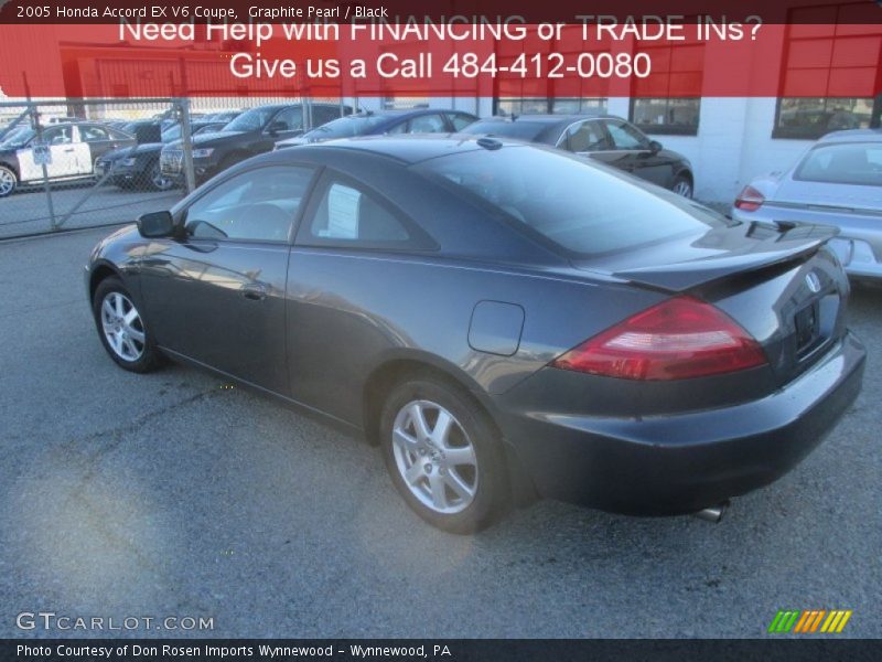 Graphite Pearl / Black 2005 Honda Accord EX V6 Coupe
