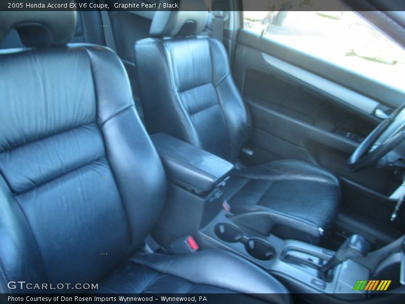 Graphite Pearl / Black 2005 Honda Accord EX V6 Coupe