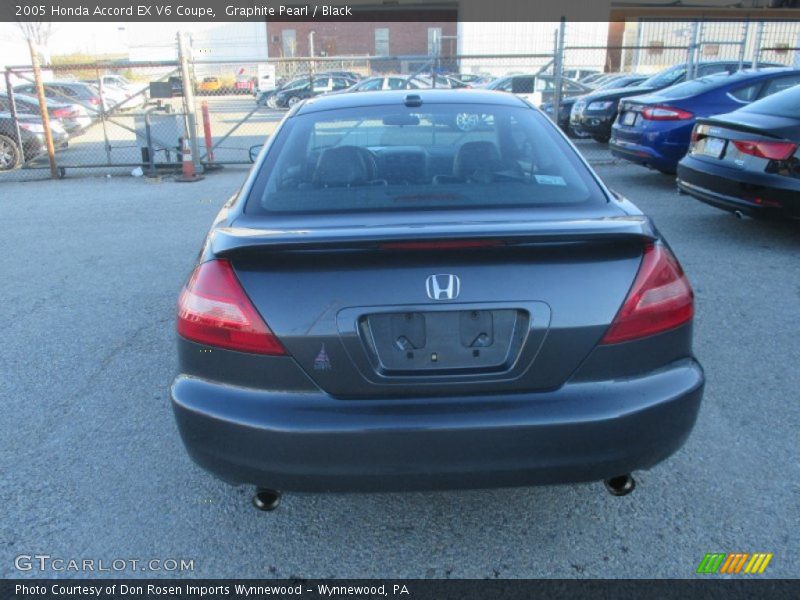 Graphite Pearl / Black 2005 Honda Accord EX V6 Coupe