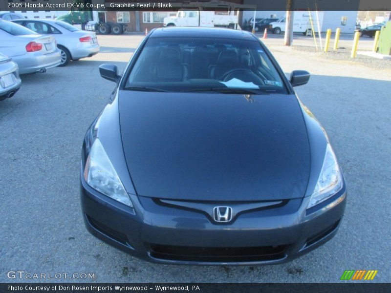 Graphite Pearl / Black 2005 Honda Accord EX V6 Coupe