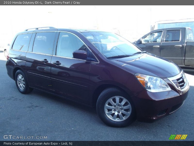 Dark Cherry Pearl / Gray 2010 Honda Odyssey EX-L