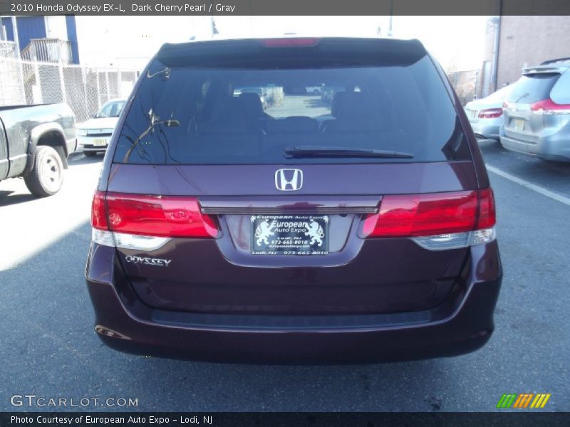 Dark Cherry Pearl / Gray 2010 Honda Odyssey EX-L