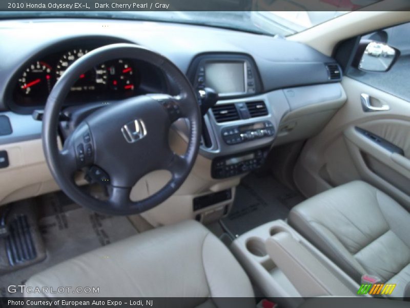 Dark Cherry Pearl / Gray 2010 Honda Odyssey EX-L