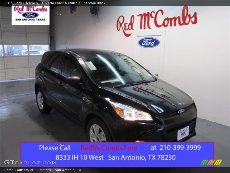 Tuxedo Black Metallic / Charcoal Black 2015 Ford Escape S
