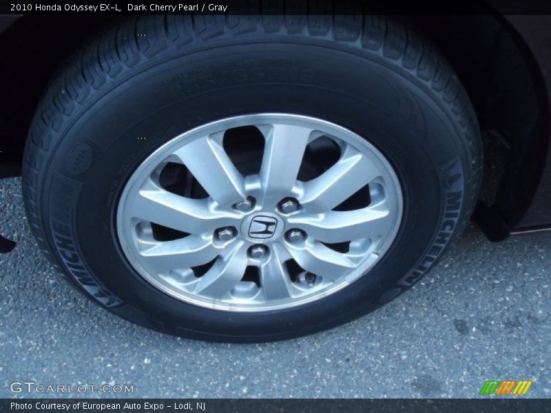 Dark Cherry Pearl / Gray 2010 Honda Odyssey EX-L