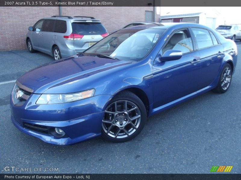 Kinetic Blue Pearl / Taupe/Ebony 2007 Acura TL 3.5 Type-S