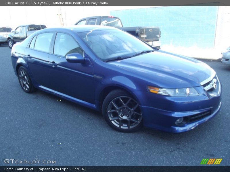 Kinetic Blue Pearl / Taupe/Ebony 2007 Acura TL 3.5 Type-S