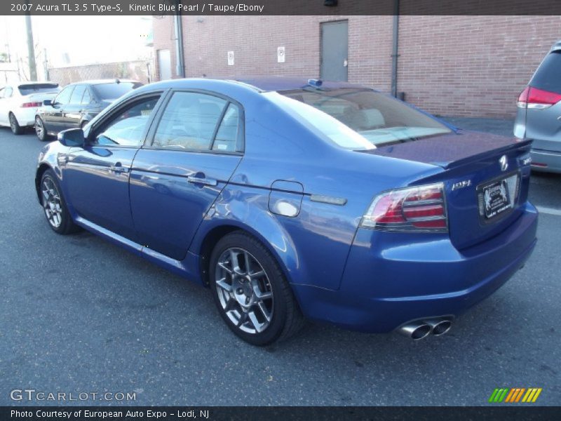 Kinetic Blue Pearl / Taupe/Ebony 2007 Acura TL 3.5 Type-S
